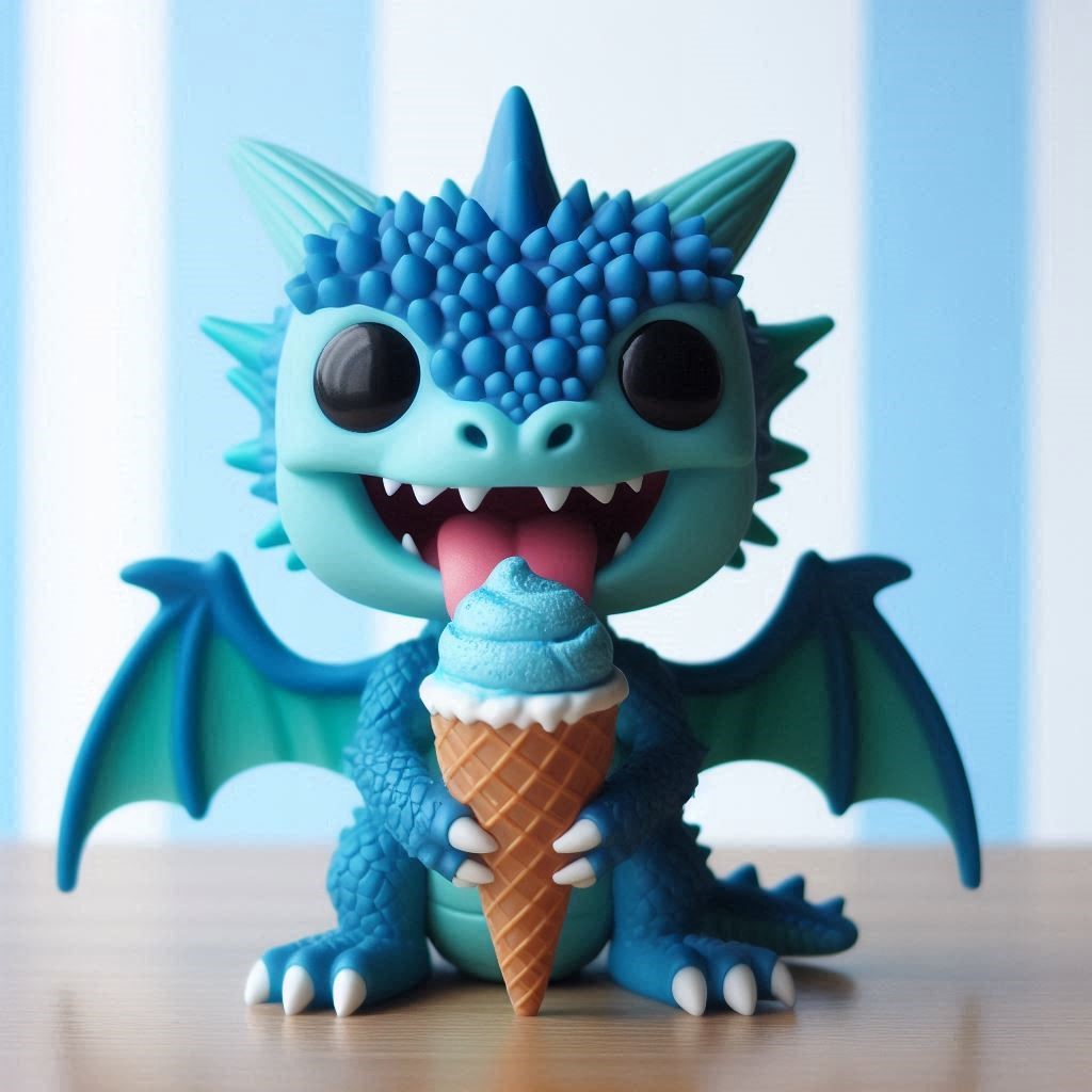 blue scorchio ice cream cone pop