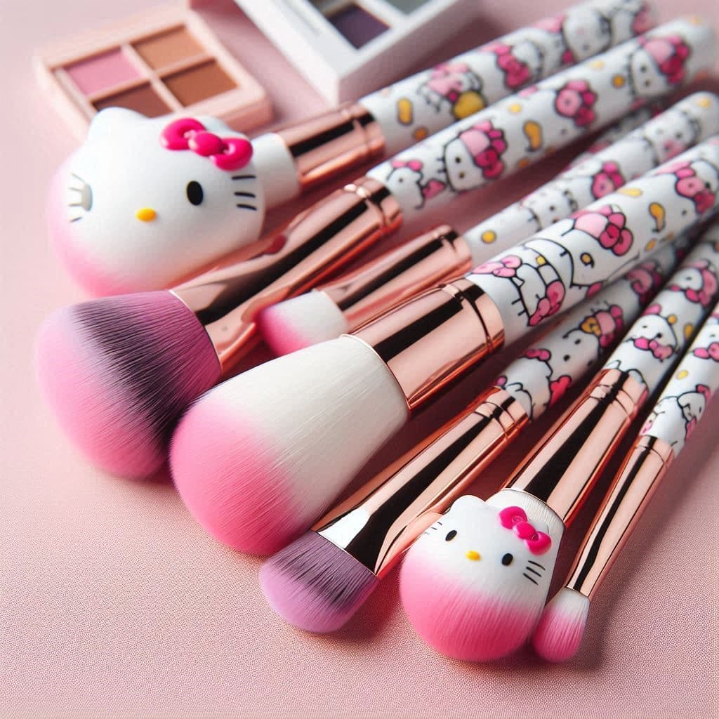 hello kitty brushes makeup