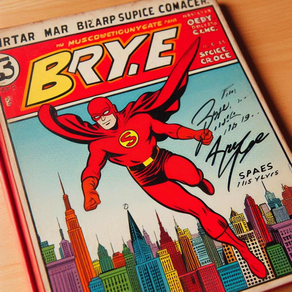 red room comic signed by bryce