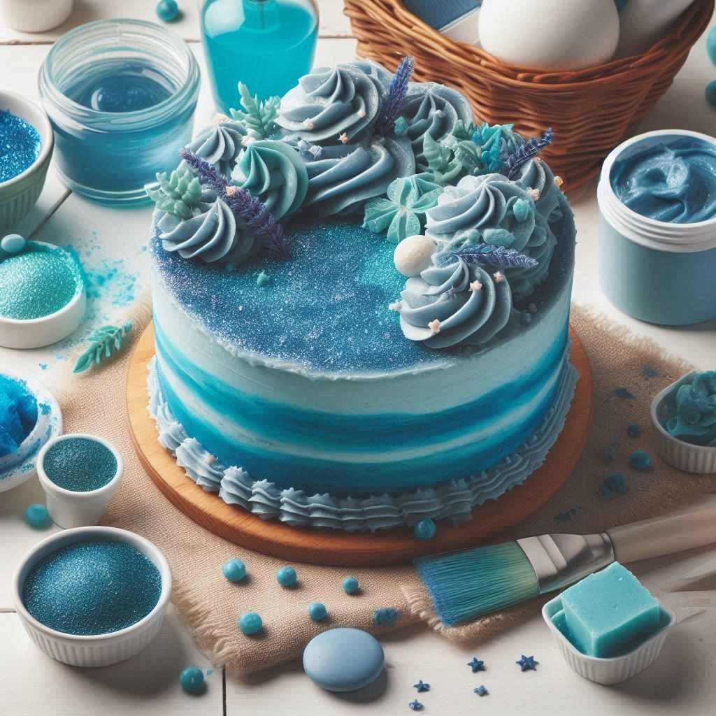 scrub blue icing color