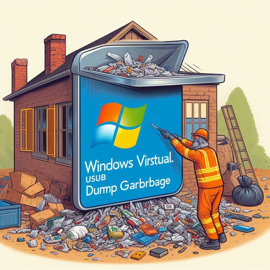 windows usb virtual com port dumps garbage